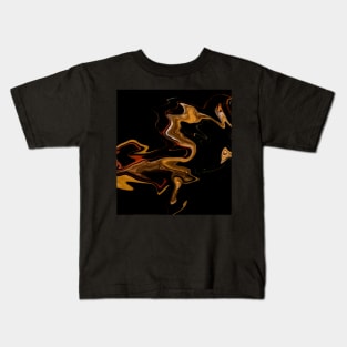 Ancient Treasure - Digital Liquid Paint Swirls Kids T-Shirt